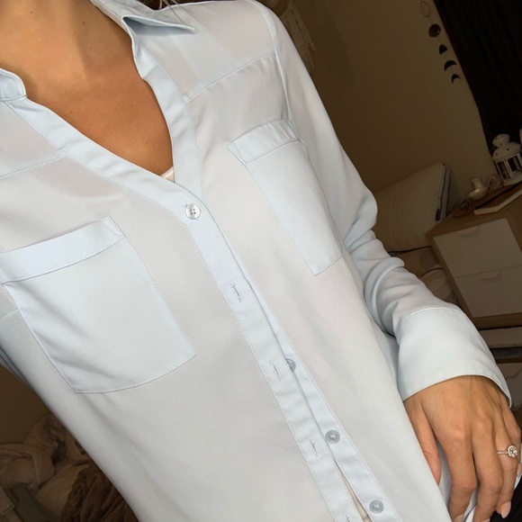 Blue Button Down - Picture 2 of 2